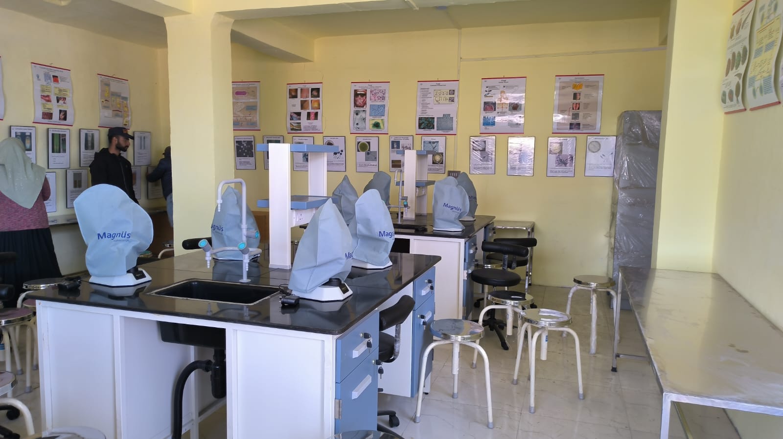 Microbiology teaching laboratory at GMC Handwara