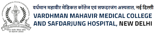 VMMC and Safdarjung Hospital institutional website header