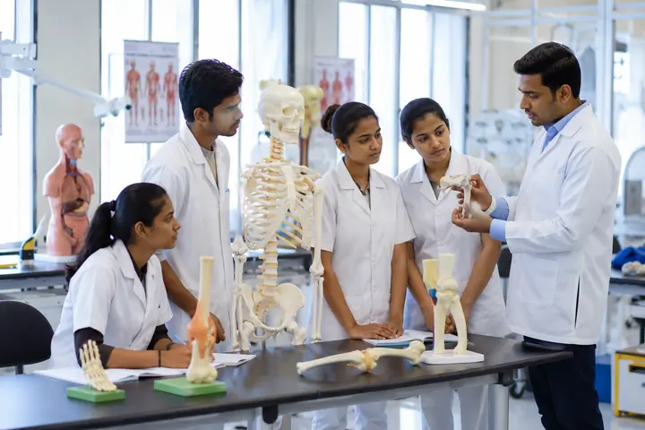 Baccalaureate in Anaesthesia & Operation Theatre Technology students participating in practical healthcare education