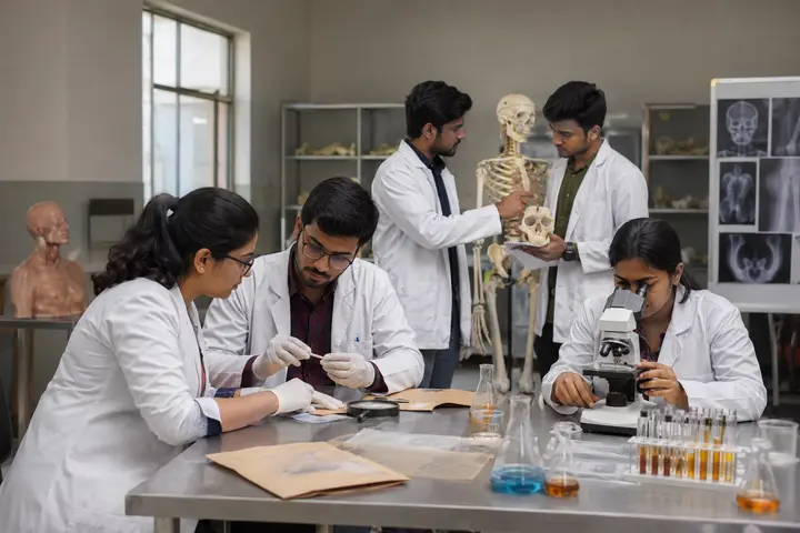 Doctor of Medicine in Forensic Medicine and Toxicology students participating in practical healthcare education