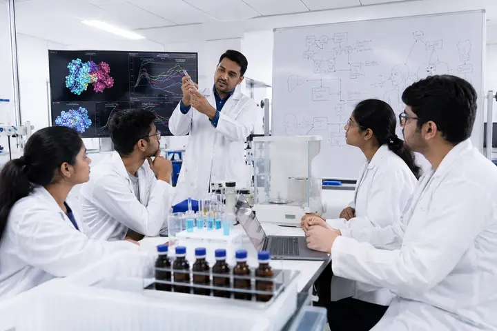 Doctor of Medicine in Pharmacology students participating in practical healthcare education