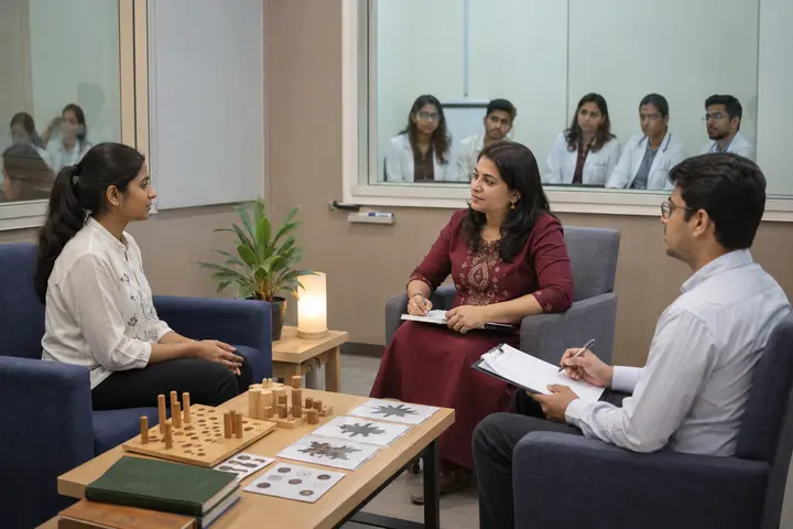 Doctor of Medicine in Psychiatry students participating in practical healthcare education