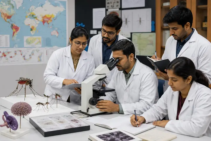 Doctor of Medicine in Tropical Medicine students participating in practical healthcare education