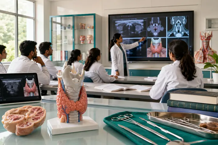 Master of Chirurgiae in Endocrine Surgery students participating in practical healthcare education