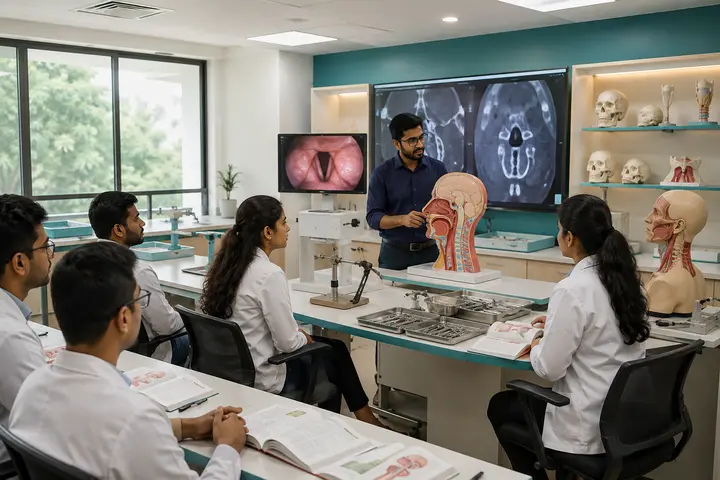 Master of Chirurgiae in Head and Neck Surgery students participating in practical healthcare education