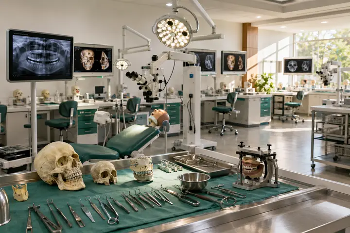 Master of Dental Surgery in Oral and Maxillofacial Surgery students participating in practical healthcare education