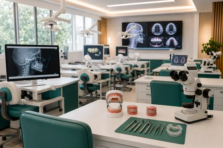 Master of Dental Surgery in Orthodontics and Dentofacial Orthopaedics students participating in practical healthcare education