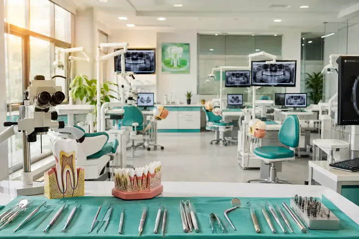 Master of Dental Surgery in Periodontology students participating in practical healthcare education