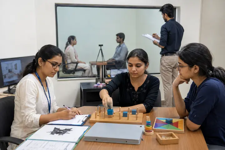 Master of Science in Clinical Psychology students participating in practical healthcare education