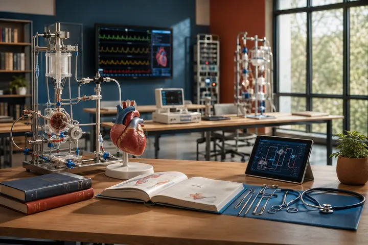 Master of Science in Perfusion Technology students participating in practical healthcare education
